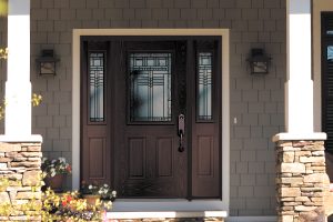 Low maintenance steel and fiberglass doors